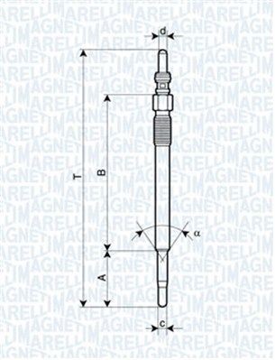 MAGNETI MARELLI 062900048304: Bougie de préchauffage