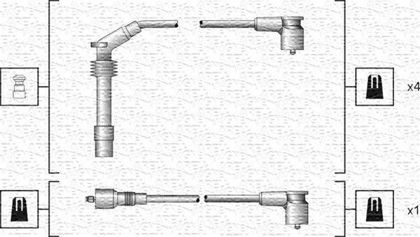 MAGNETI MARELLI 941318111140: Augstsprieguma vadu komplekts