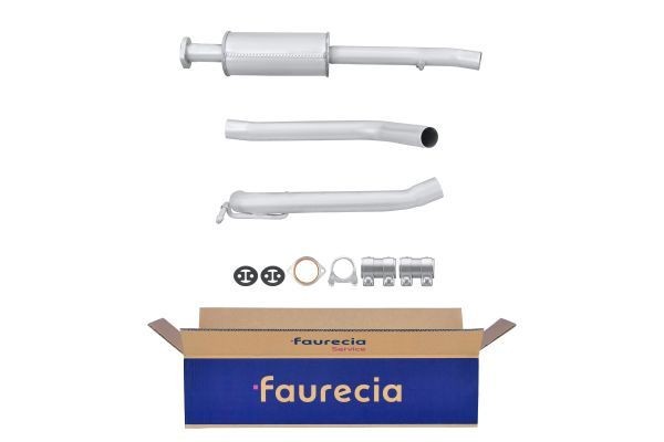 HELLA 8LC 366 023-111: Mittenljuddämpare Easy2Fit – PARTNERED with Faurecia Mitt, med monteringsdelar