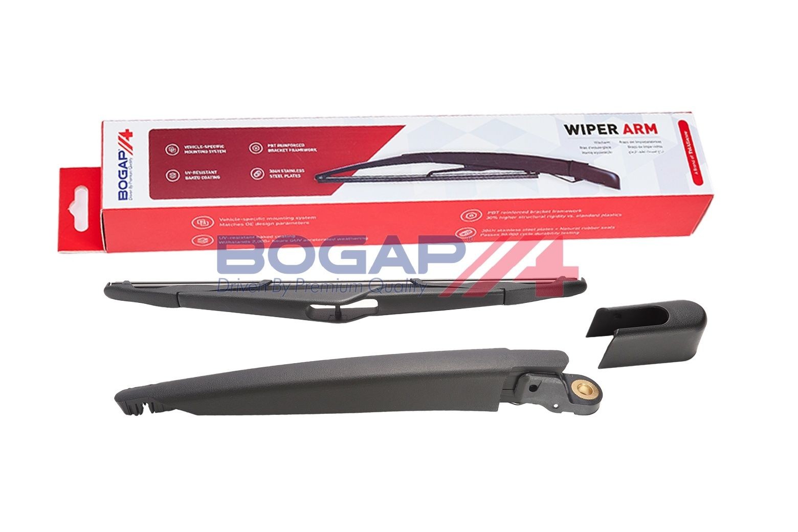 BOGAP L5515112: Kit de bras d'essuie-glace BOGAP Premium avec balai d'essuie-glace intégré, avec cache