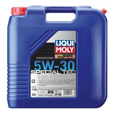 LIQUI MOLY 1181: Motoröl 20l, 5W-30 Special Tec