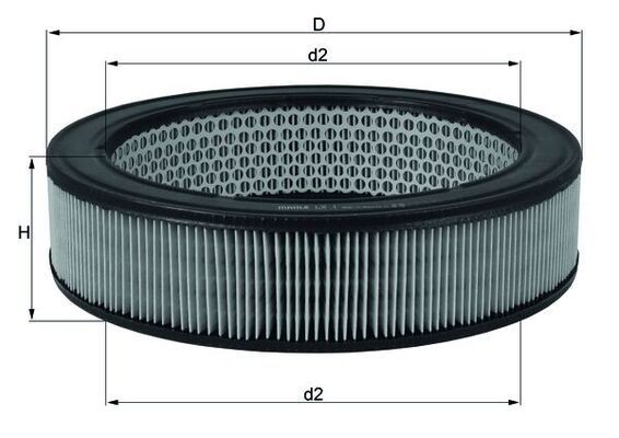 MAHLE LX 1: Luchtfilter
