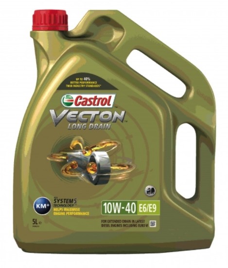 CASTROL 154AC8: Motoreļļa 5l, 10W-40 Vecton, Long Drain E6/E9