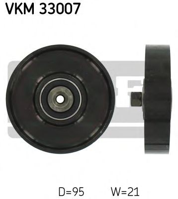 SKF VKM 33007: Galet enrouleur de courroie d'accessoire Ø: 95mm