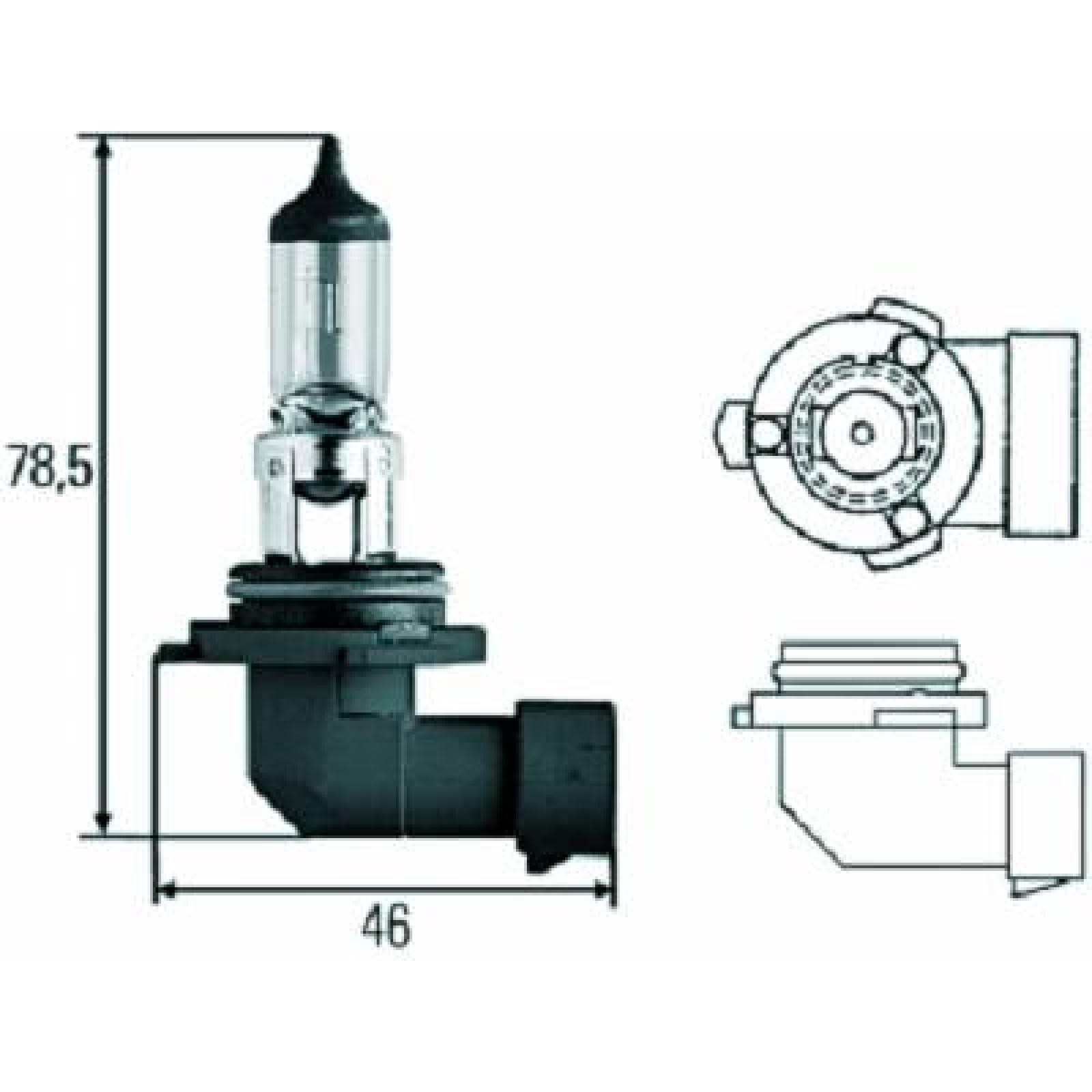 DIEDERICHS LID10025: Λυχνία, μεγάλα φώτα 12V, 60W, HB3