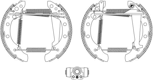 TEXTAR 84018300: Kit frenos, disco de tambor con cilindro de freno de rueda, con accionador Shoe Kit Pro