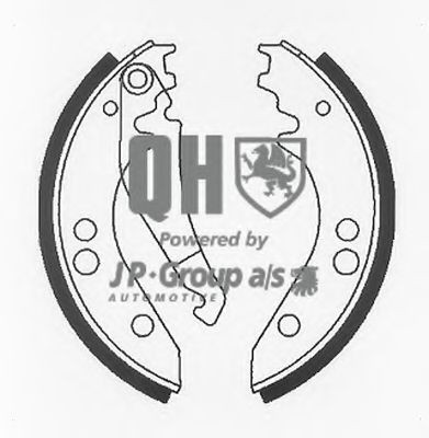 JP GROUP 1363901419: Zestaw szczęk hamulcowych Oś tylna, 230[mm], QH