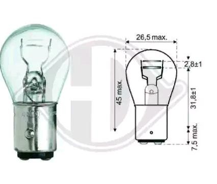 DIEDERICHS LID10050: Bec, lampa frana / lampa spate pe ambele parti