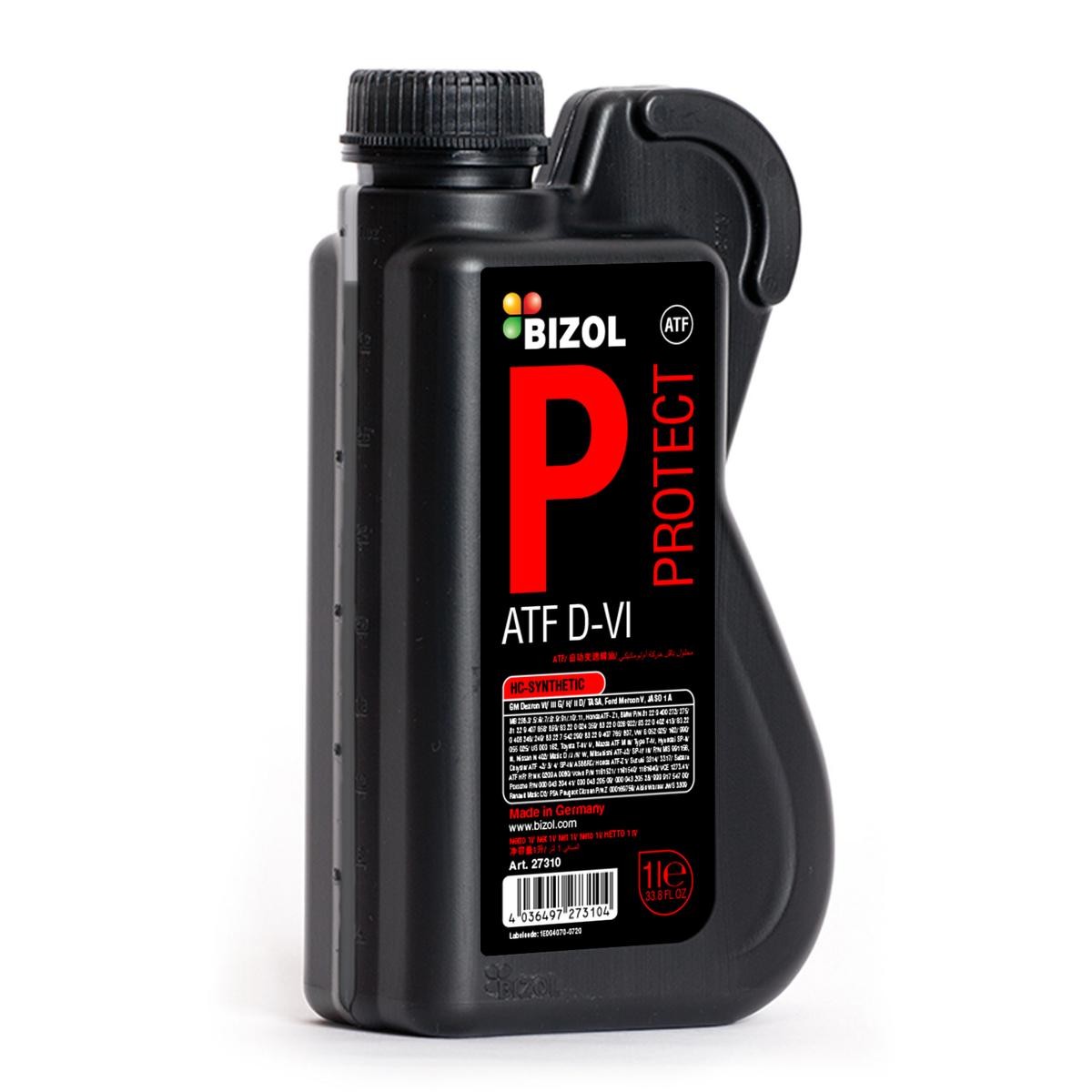 BIZOL 27310: Huile pour boîte automatique 1I, ATF VI Protect, ATF D-VI