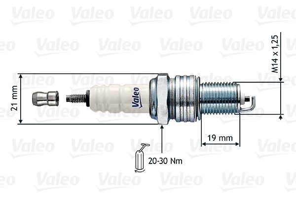 VALEO 246857: Bougie Sleutelwijdte: 21