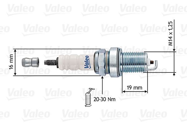 VALEO 246903: Bougie Sleutelwijdte: 16 mm