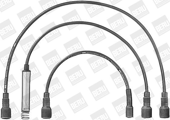 BERU ZEF584: Kit cavi candele 375mm