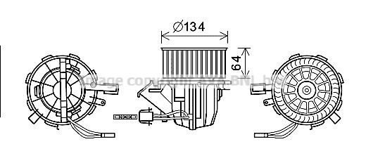 PRASCO AI8391 Gebläsemotor