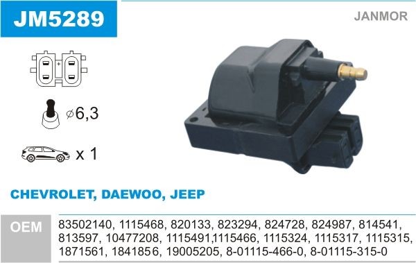 JANMOR JM5289: Bobine