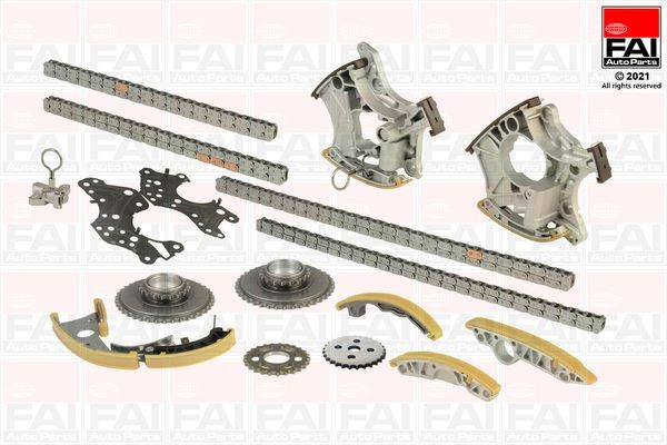 FAI AutoParts TCK247: Kit de chaîne de distribution supérieur, inférieur, avec roues dentées, avec joints