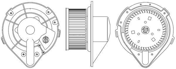MAHLE AB 172 000S Innenraumgebläse 12V, für Fahrzeuge mit Klimaanlage