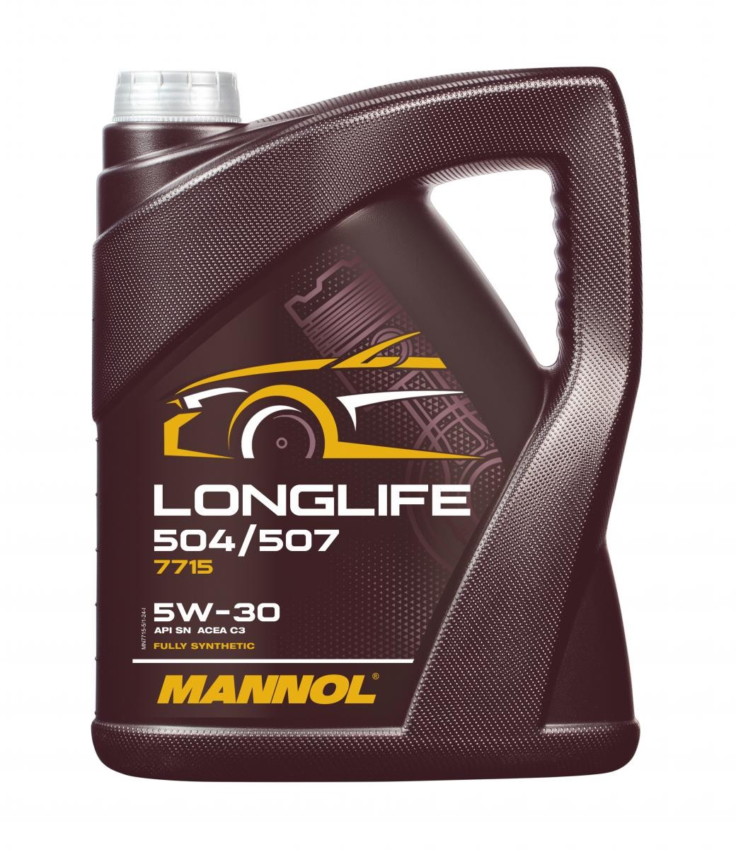 MANNOL MN7715-5: Λάδι κινητήρα 5l, 5W-30 Longlife, 504/507