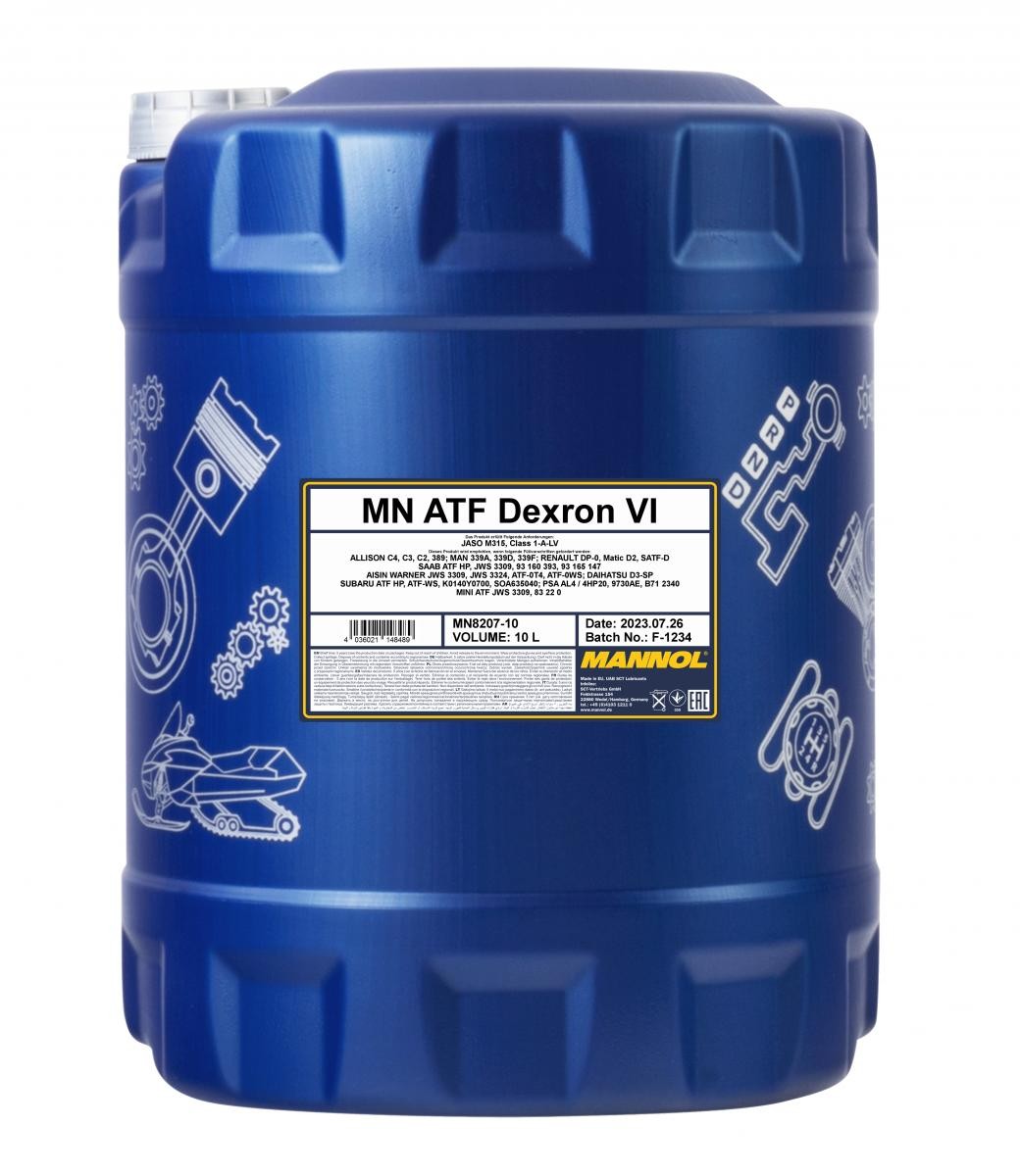 MANNOL MN8207-10: Huile pour boîte automatique 10I, ATF VI Dexron VI