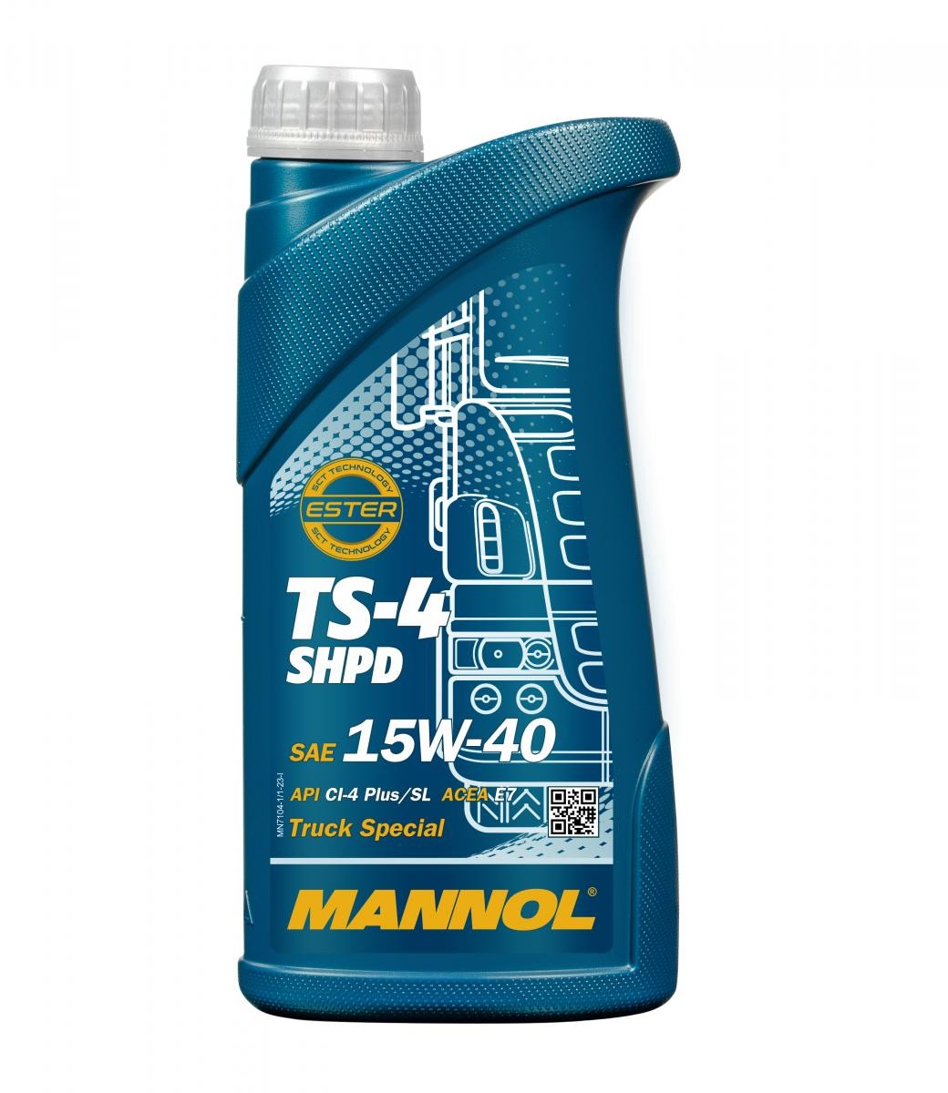 MANNOL MN7104-1: Ulei de motor 1I, 15W-40 TS-4, SHPD