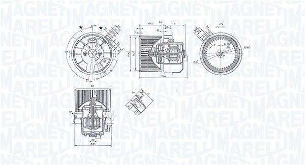 MAGNETI MARELLI 069412247010 Gebläsemotor