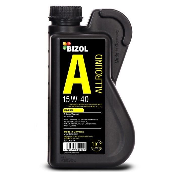 BIZOL 82010: Huile moteur 1I, 15W-40 ALLROUND