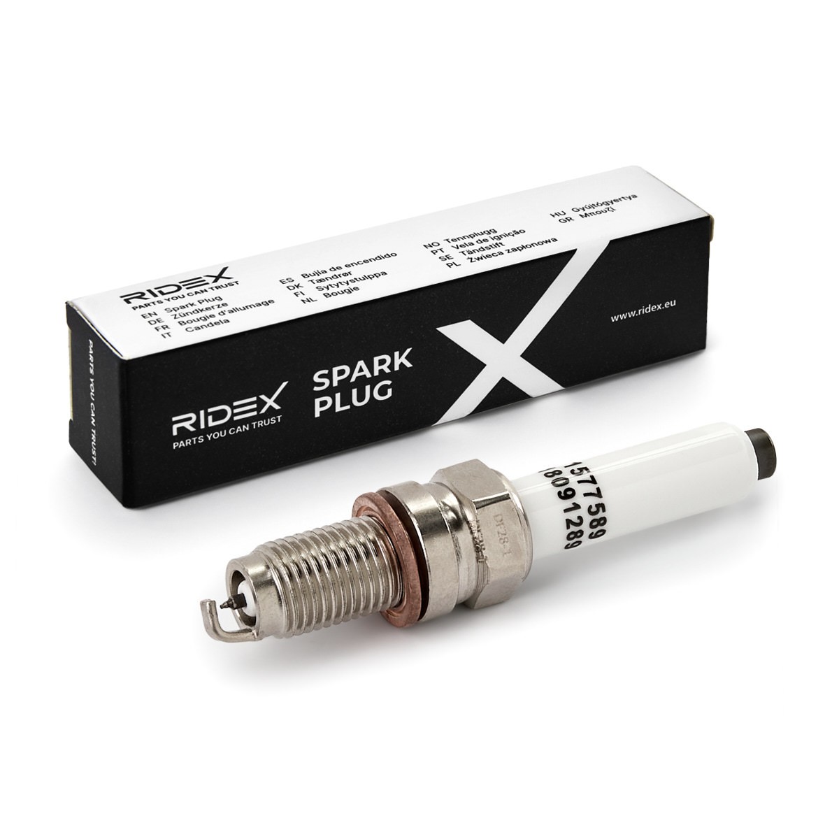 RIDEX 686S0380: Bujía de encendido Ancho de llave: 16 mm