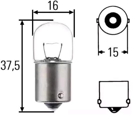 MAGNETI MARELLI 004627100000: Bec, iluminare numar circulatie HEAVY DUTY