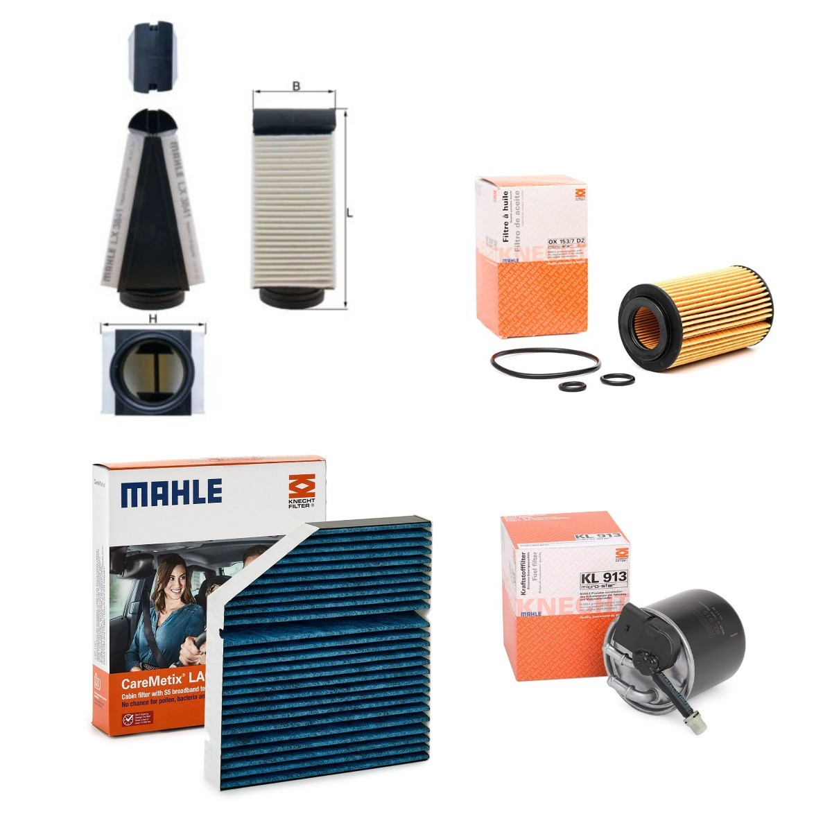 MAHLE MHL4055N0061: Filterset