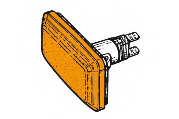 EUROLITES LEART 25.442.000: Semnalizator instalare laterală, pe ambele parti, portocaliu, cu suport bulb
