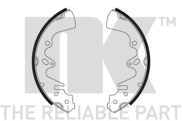 NK 2732397: Juego de zapatas de frenos 228,6mm