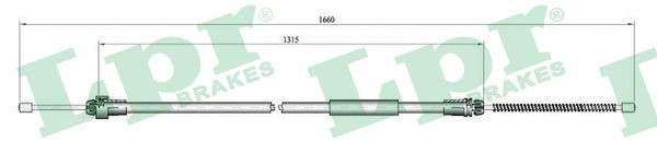 LPR C0611B: Handremkabel 1638, 1640mm, 1638, 1640mm