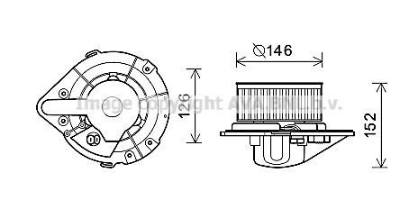 PRASCO AI8501 Gebläsemotor