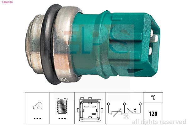 EPS 1.830.550: Temperatuursensor Made in Italy - OE Equivalent