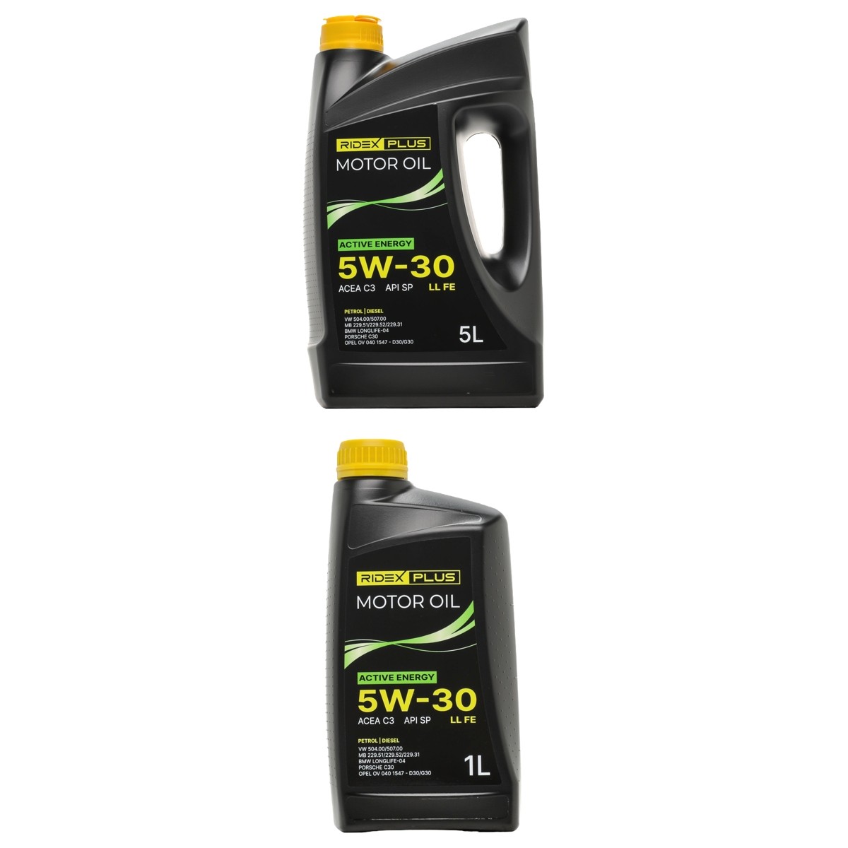 RIDEX PLUS 1862O0754P: Olio motore 6l, 5W-30 Active Energy , LL FE