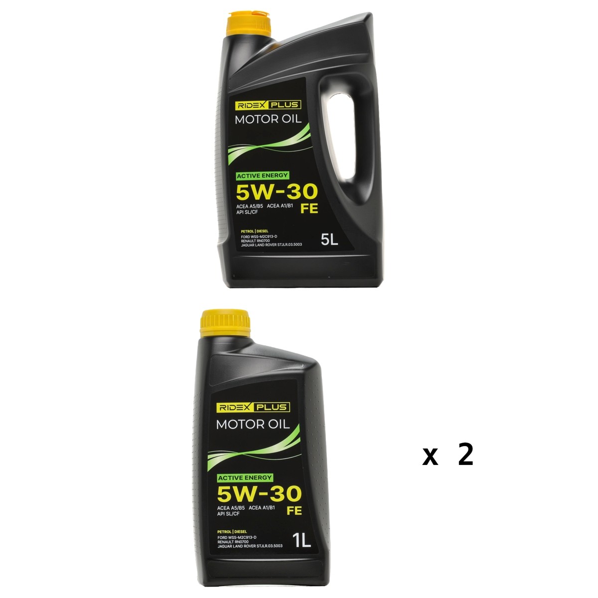 RIDEX PLUS 1862O0765P: Olio motore 7l, 5W-30 Active Energy , FE
