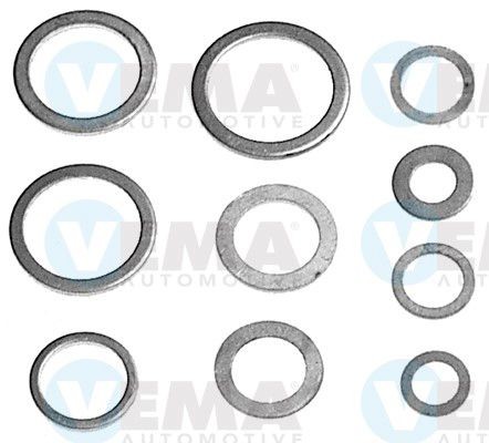 VEMA 15717: Anillo de junta, tapón roscado de vaciado de aceite Aluminio, Diám. int.: 12mm