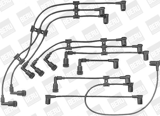 BERU ZE906: Kit cavi candele 365mm