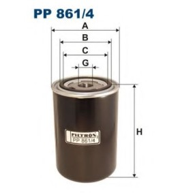 Filtro de combustível PP861/4 (Medida da rosca: M 22x1,5 | Diâmetro interior 2 [mm]: 62) compre barato