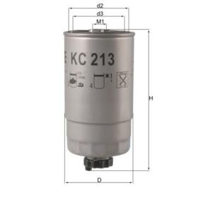 pedido KC 213 Filtro de combustível MAHLE ORIGINAL online