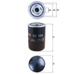 pedido KC 184 Filtro de combustível MAHLE ORIGINAL online