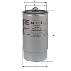 Filtro de combustível 0079896176, 79896176 (Rosca de conexão: M16x1,5 | Diâmetro da caixa [mm]: 81) compre barato