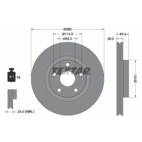 Disco de travão 98200168001 (Número de informação técnica: 98200 1680 0 1 | Artigo complementar / informação complementar 2: sem cubo de roda) compre barato