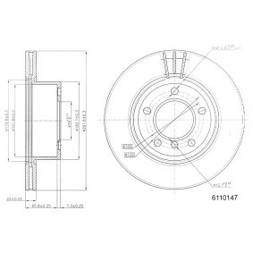 Disco de travão 6110147 (Variante de equipamento: beschichtet | Binário de aperto [Nm]: 120) compre barato